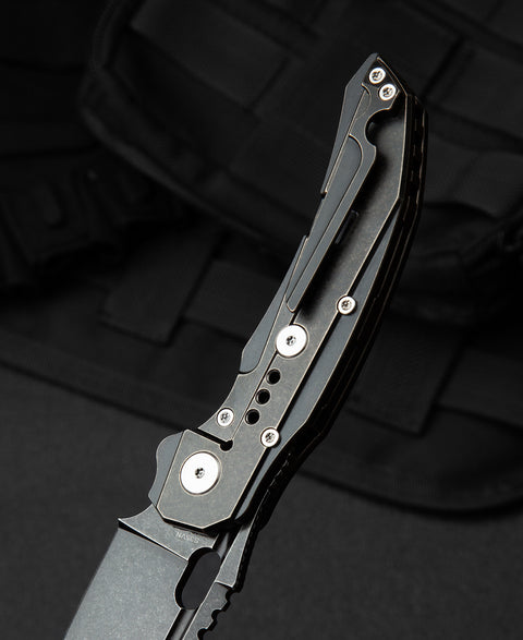 BESTECH EXPLOIT BT2005C Titanium Handle: 3.15" S35VN Blade