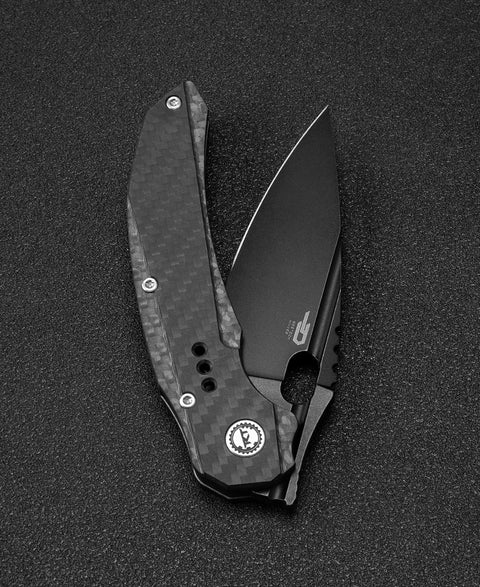 BESTECH EXPLOIT BT2005G Titanium+Carbon Fiber  Handle: 3.15" S35VN Blade