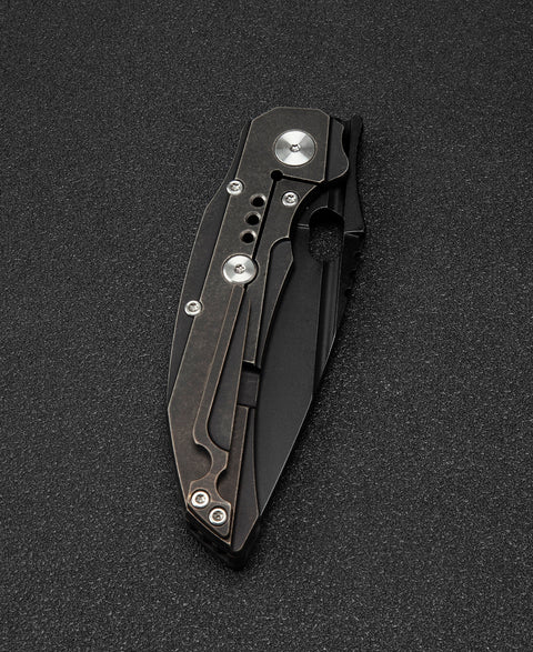 BESTECH EXPLOIT BT2005G Titanium+Carbon Fiber  Handle: 3.15" S35VN Blade