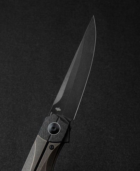 BESTECH THYRA BT2106C Titanium+Carbon Fiber Inlay Handle: 3.56" M390 Blade