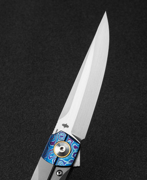 BESTECH THYRA BT2106F Titanium+Timascus Inlay Handle: 3.56" M390 Blade