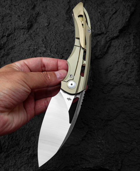 BESTECH FAIRCHILD BT2202D Titanium Handle: 3.97" S35VN Blade