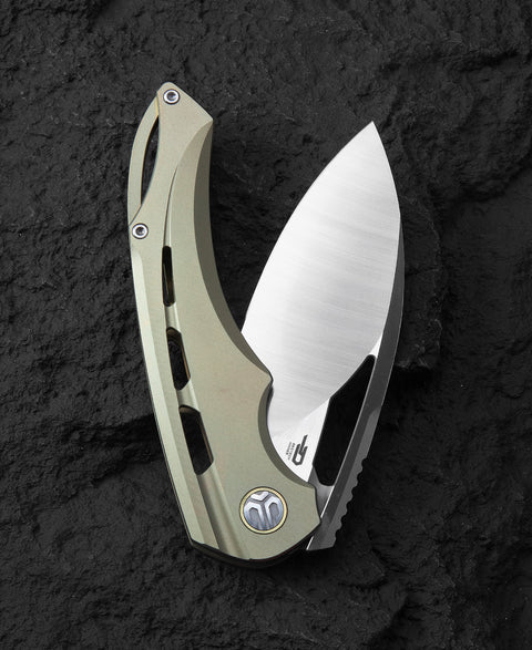 BESTECH FAIRCHILD BT2202D Titanium Handle: 3.97" S35VN Blade