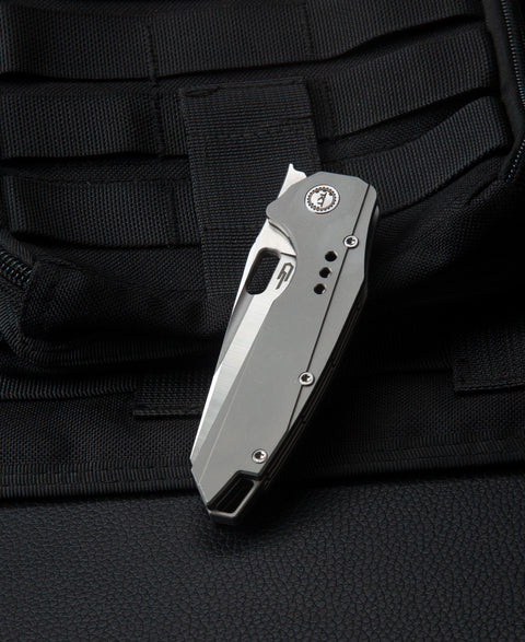 BESTECH NYXIE BT2209A Titanium Handle: 3.43" S35VN Blade