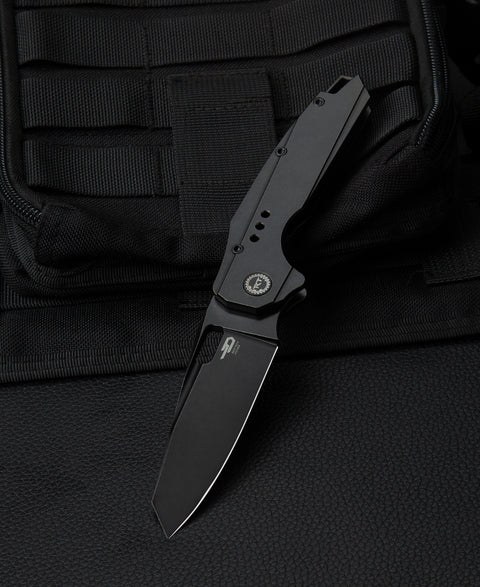 BESTECH NYXIE BT2209B Titanium Handle: 3.43" S35VN Blade