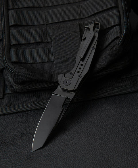 BESTECH NYXIE BT2209B Titanium Handle: 3.43" S35VN Blade