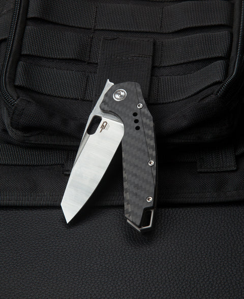 BESTECH NYXIE BT2209C Titanium +Carbon Fiber Handle: 3.43" S35VN Blade