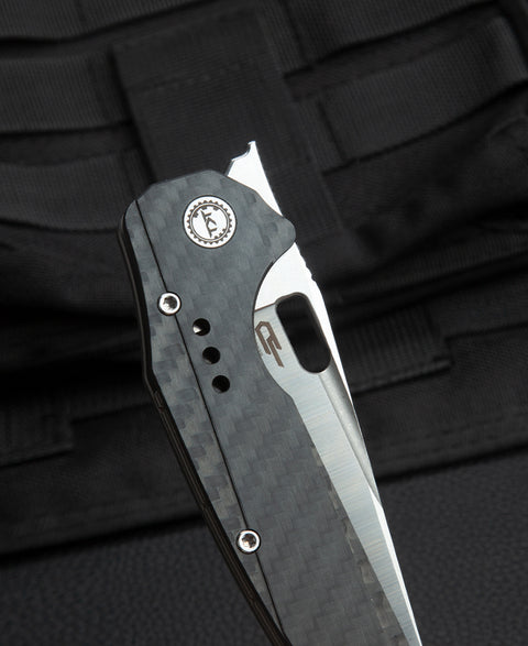 BESTECH NYXIE BT2209C Titanium +Carbon Fiber Handle: 3.43" S35VN Blade