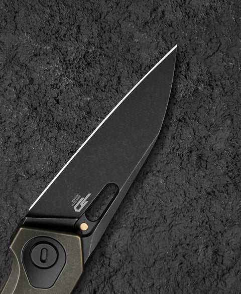 BESTECH VK-VOID BT2305D Black Bronze Stonewash Titanium Handle: 2.85" Black Stonewash Elmax Blade