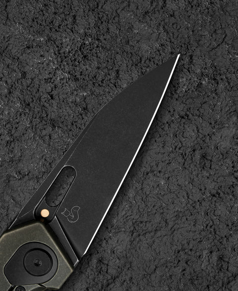 BESTECH VK-VOID BT2305D Black Bronze Stonewash Titanium Handle: 2.85" Black Stonewash Elmax Blade