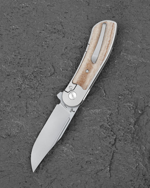 BESTECH Vestige BT2411B 3.47" M-CUT Blade Titanium Handle