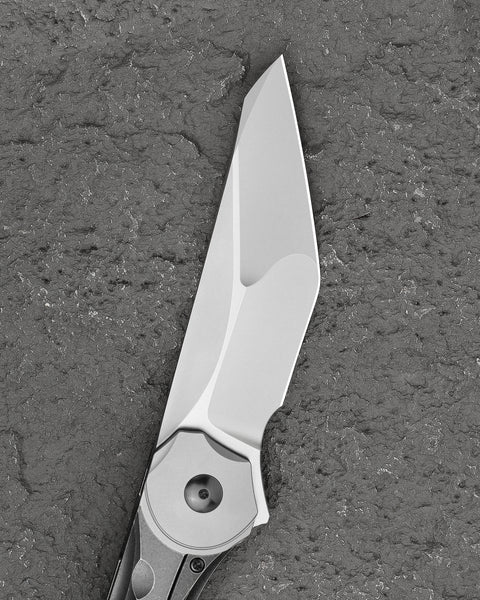 BESTECH EXCENTRIC BT2412A 3.882" M390 Blade Titanium Handle